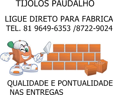 BLOCOS CERAMICO TIJOLOS PARA GRAVATA PE